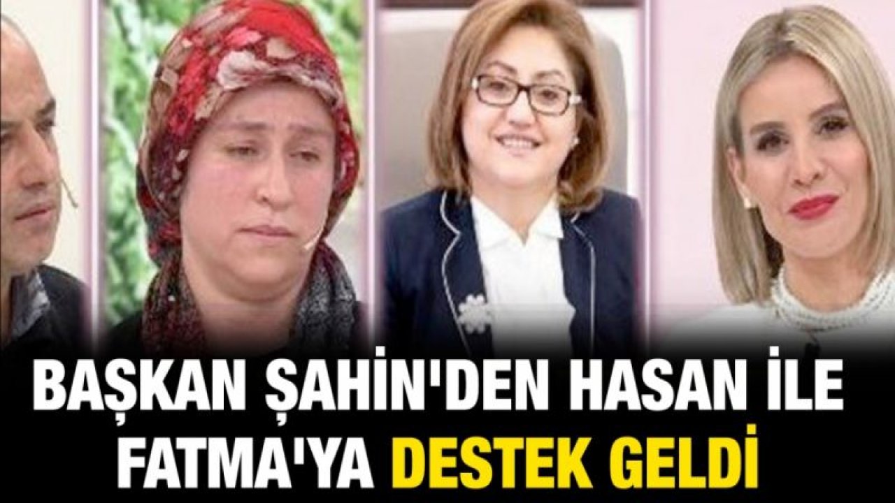 Başkan Şahin'den Hasan ile Fatma'ya destek