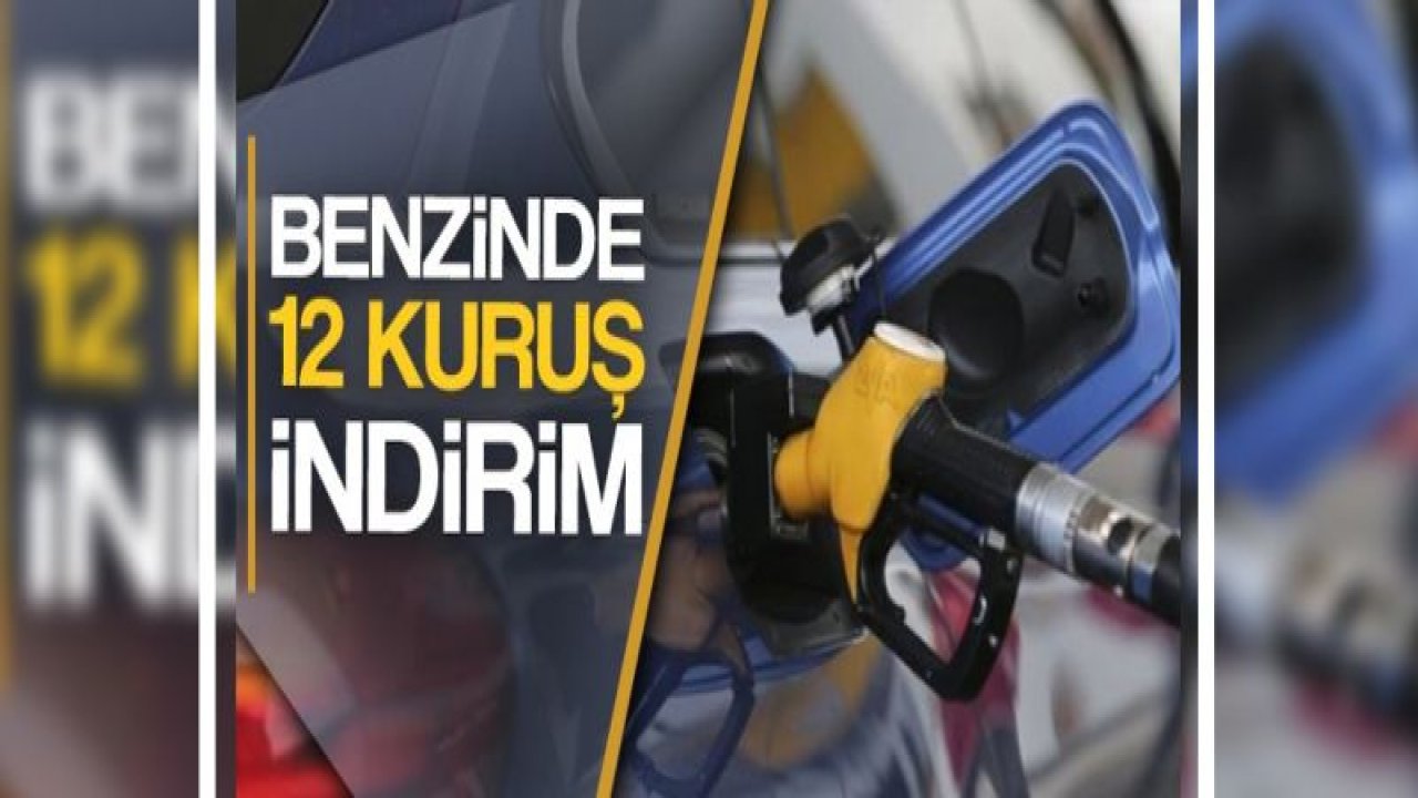 Benzinde 12 kuruş indirim