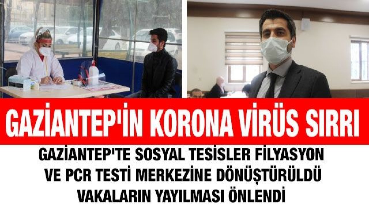 Gaziantep'in korona virüs sırrı