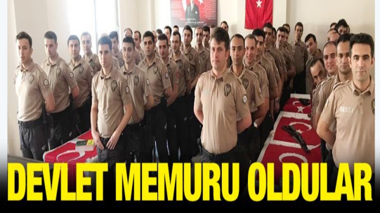 174 çarşı ve mahalle bekçisi yemin ederek devlet memuru oldu