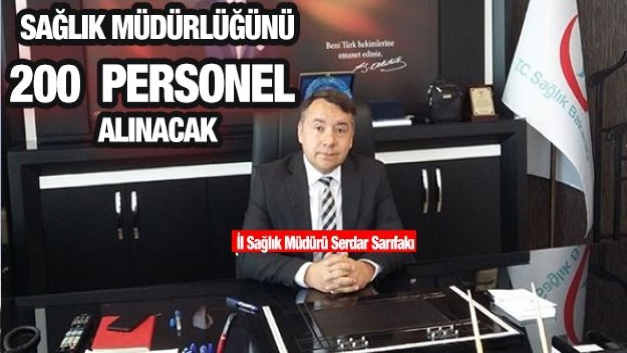 Sağlık Müdürlüğü Gaziantep’te Kaç Kişi Alacak..? İşte Alınacak Personel Sayısı...