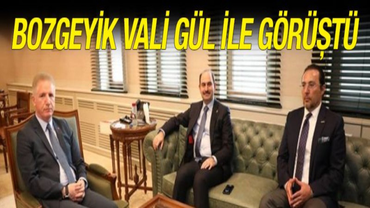 Vali Gül, PTT Genel Müdürü Bozgeyik'i Ağırladı