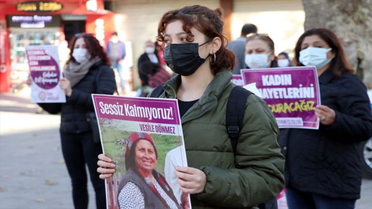 Gaziantep'te kadın cinayetleri protesto edildi