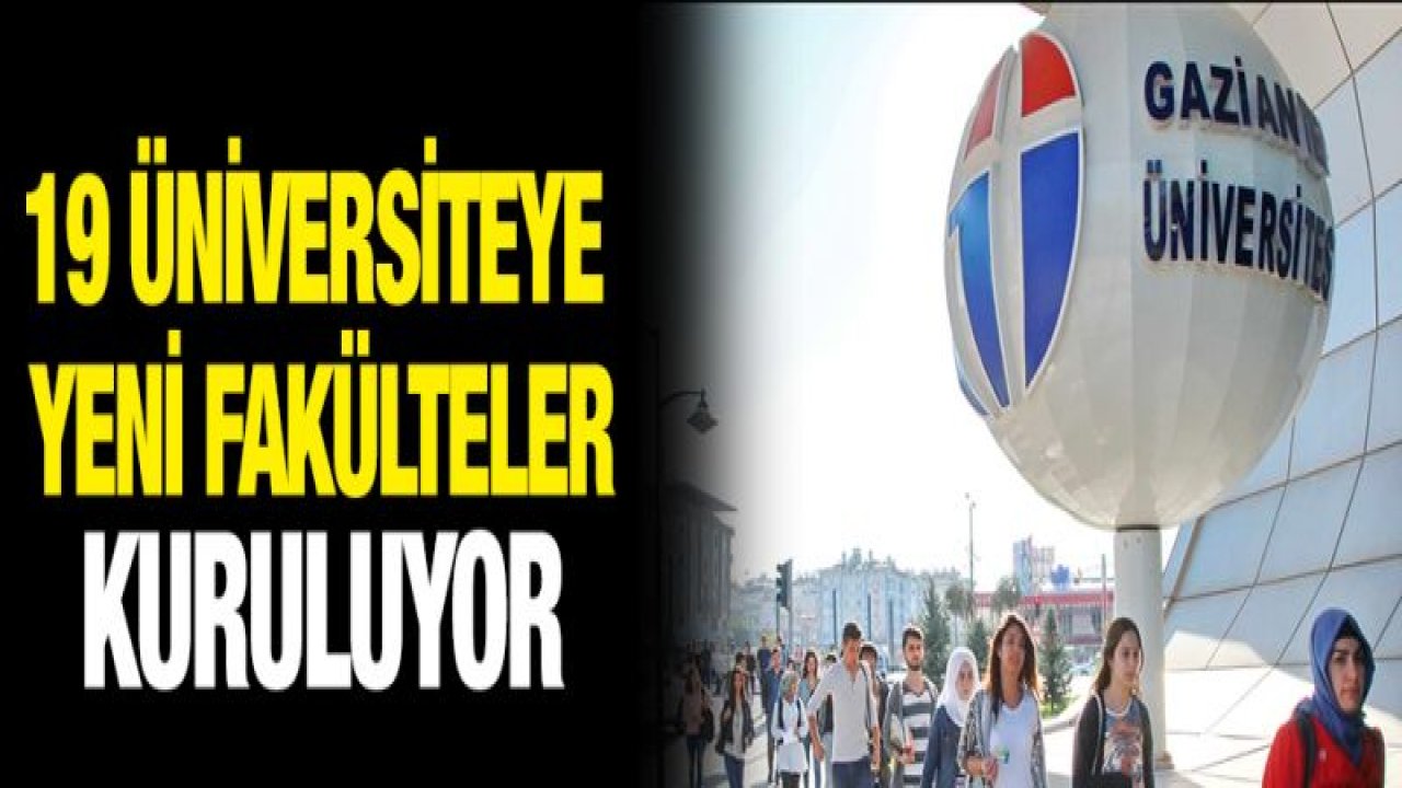 Suriye'de Gaziantep Üniversitesi'ne bağlı 3 fakülte kuruluyor