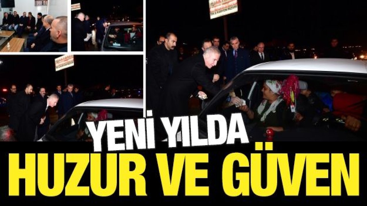 Gaziantep yeni yıla huzur ve güven içerisinde girdi