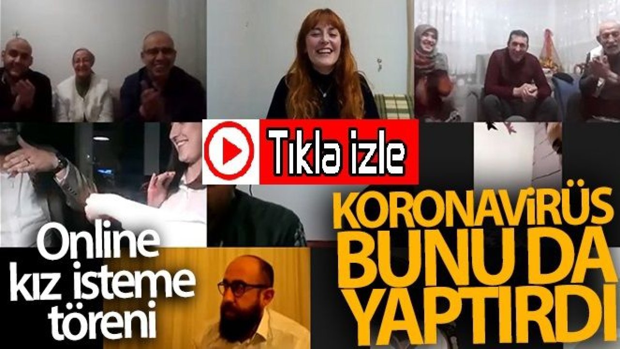 Video İzle...Korona virüs bunu da yaptırdı, online kız isteme merasimi...Kız istemeyi görütülü yaptılar