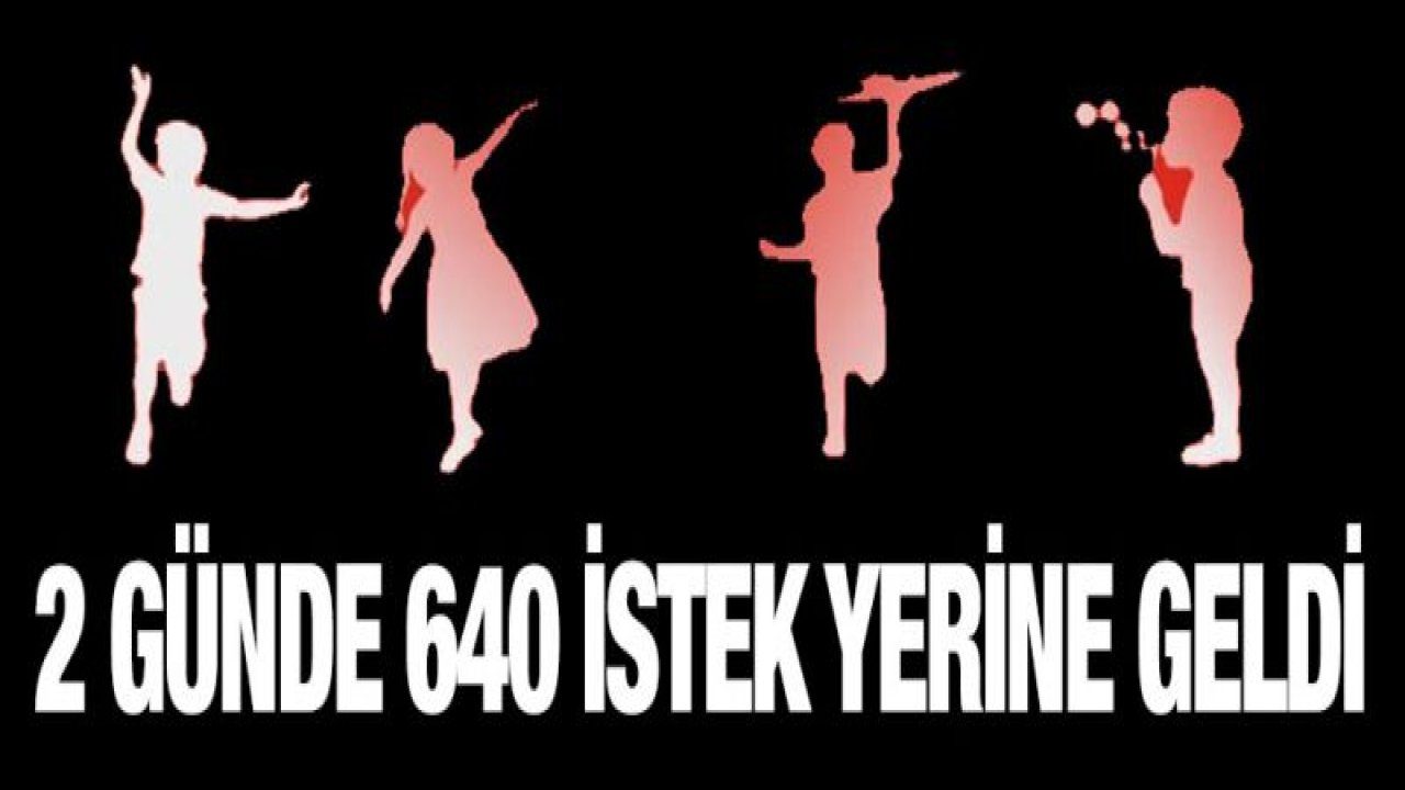 2 günde 640 istek yerine geldi