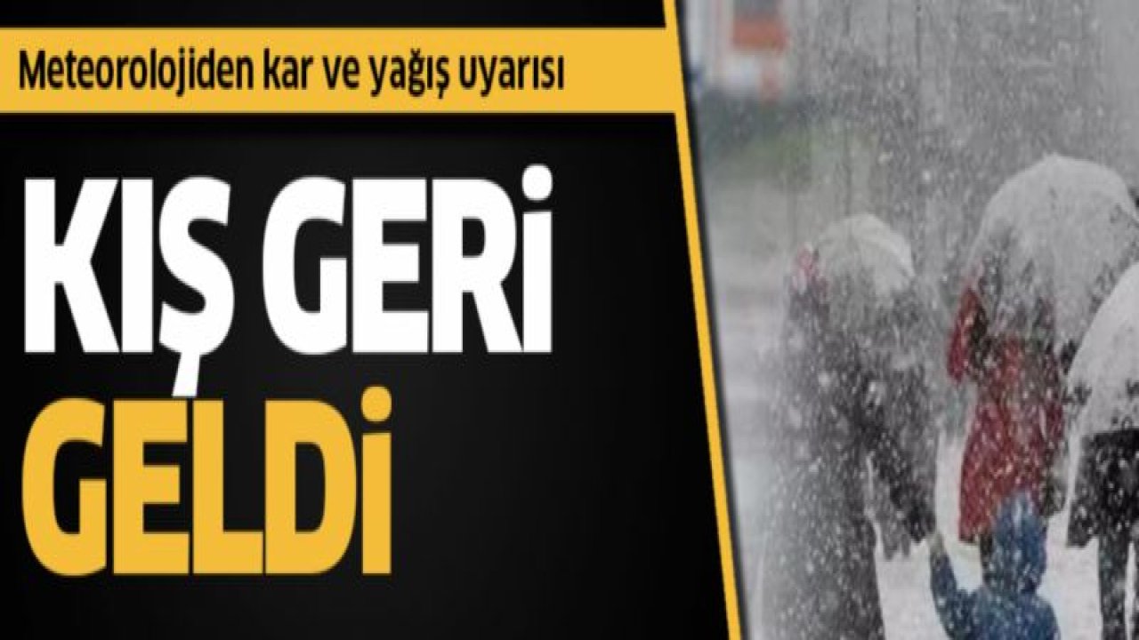 Hava durumu: Kış geri geldi! Kar kapıya dayandı, yağmur için saat verildi