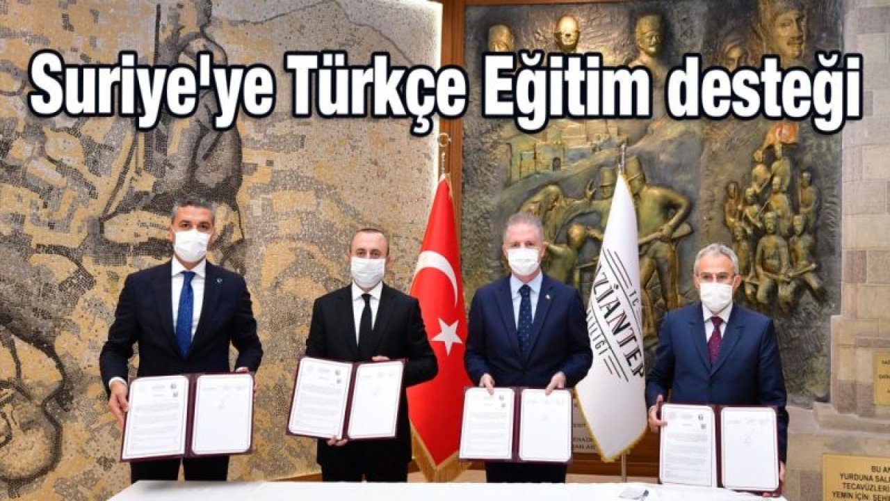 Suriye'ye Türkçe Eğitim desteği