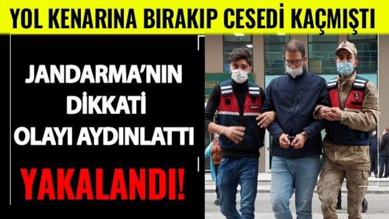 Çarptıktan sonra kaçmıştı Jandarmanın dikkati olayı aydınlattı