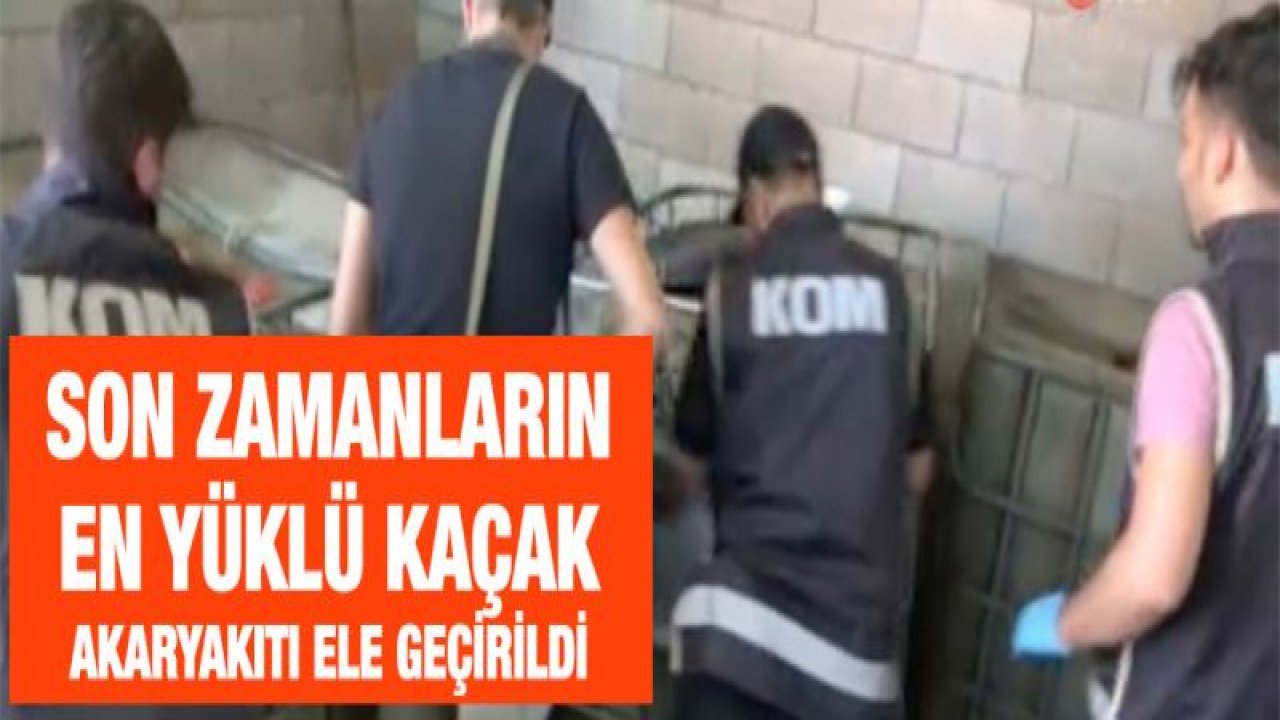 Özel harekat polislerinden kaçak akaryakıt operasyonu