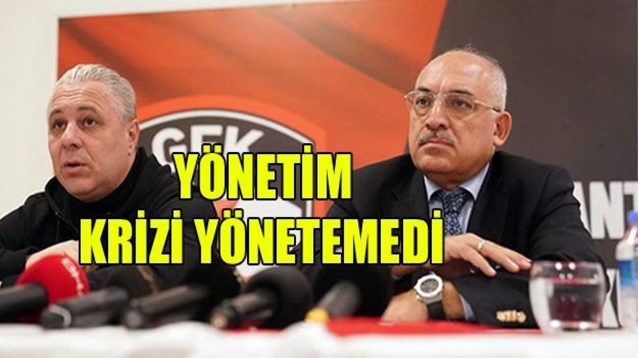 KRİZİ YÖNETEMEDİLER!