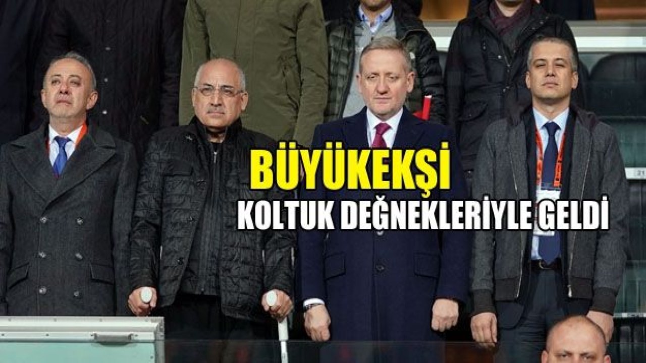 Büyükekşi koltuk değnekleriyle geldi