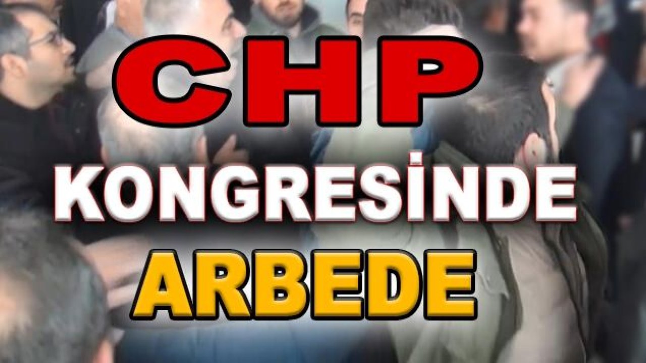 CHP kongresinde arbede...Çevik Kuvvet Salona Müdahale Etti