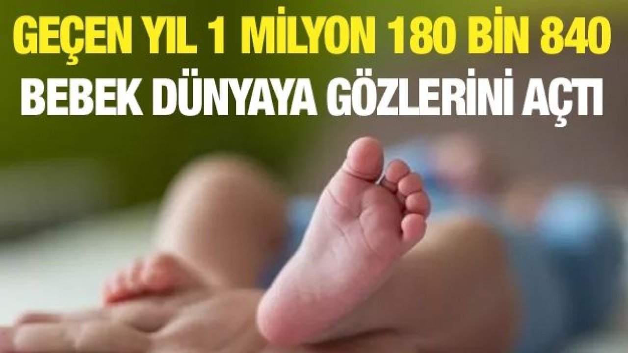 GEÇEN YIL 1 MİLYON 180 BİN 840 BEBEK DÜNYAYA GÖZLERİNİ AÇTI