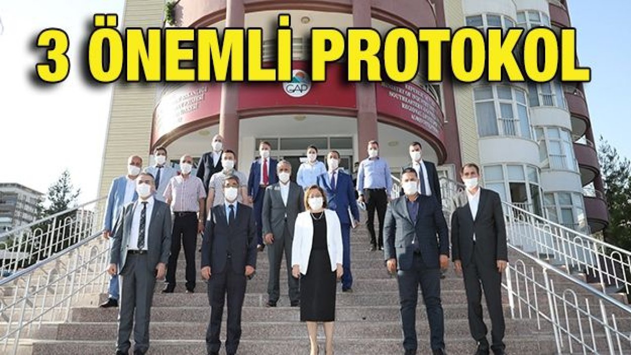 Şahin 3 önemli protokol imzaladı