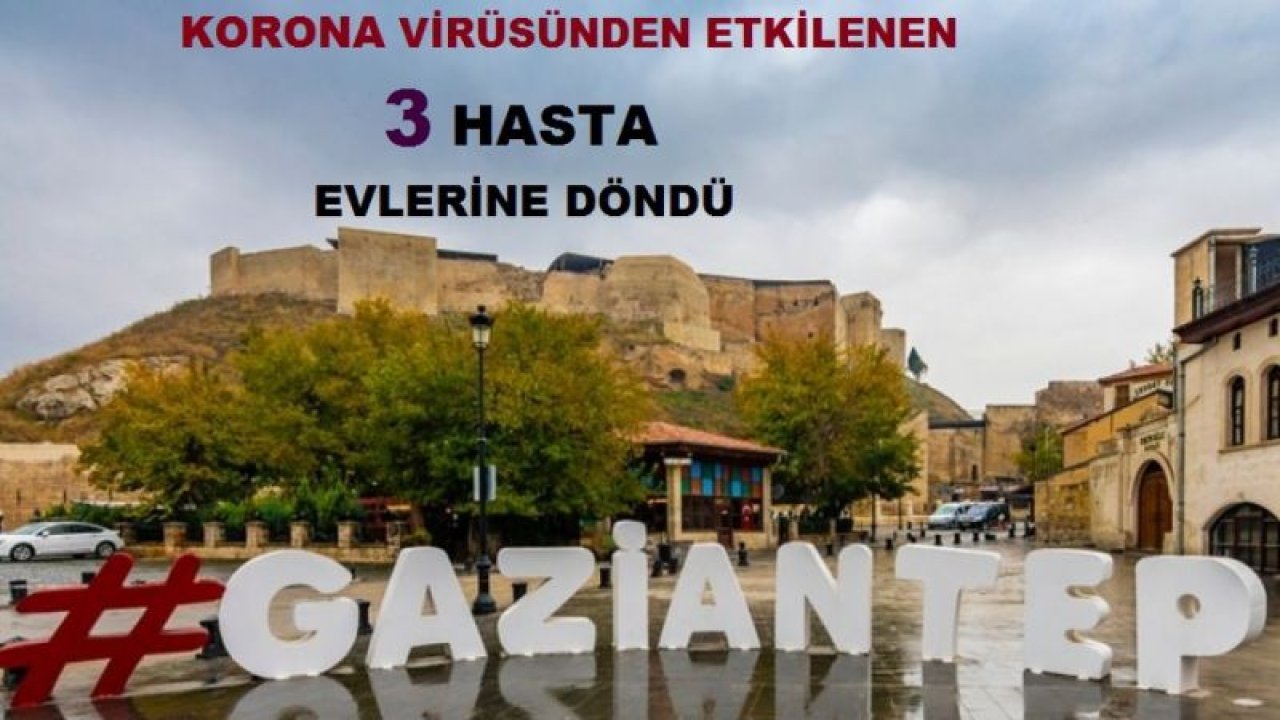 Gaziantep'te Koronavirüs'ten Etkilen 3 Kişi Sağlıklı Bir Şekilde Evlerine Döndü