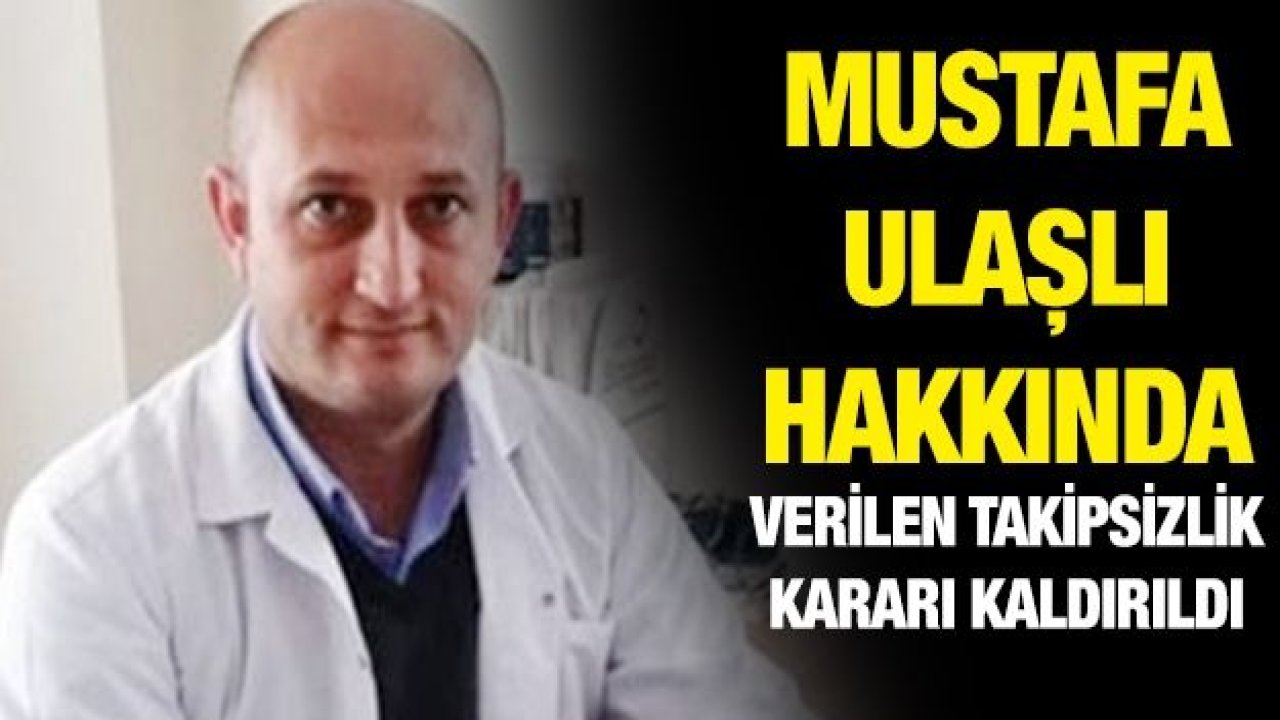 Mustafa Ulaşlı hakkında verilen takipsizlik kararı kaldırıldı