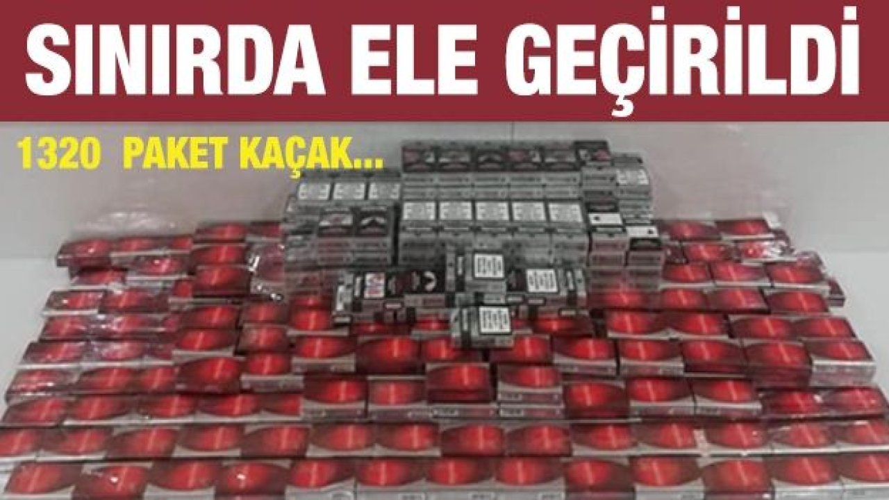 Sınır kapısında 1320  paket kaçak sigara ele geçirildi