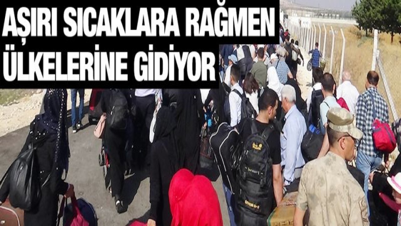 Bayram için ülkelerine giden Suriyelilerin sayısı 26 bini buldu