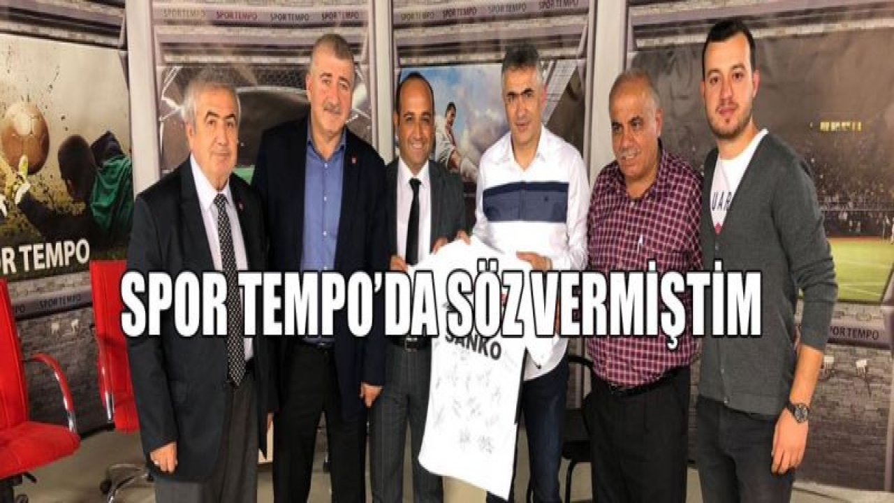 Spor Tempo'da söz vermiştim