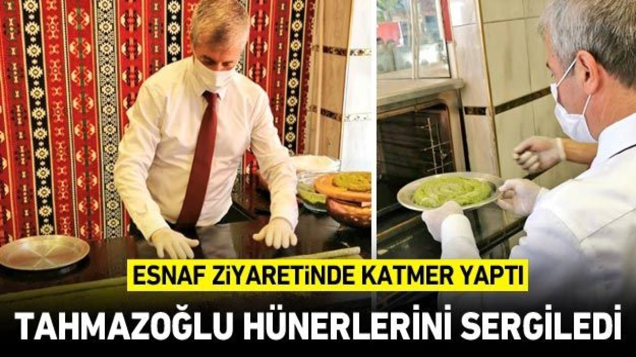 Başkan Mehmet Tahmazoğlu hünerlerini sergiledi