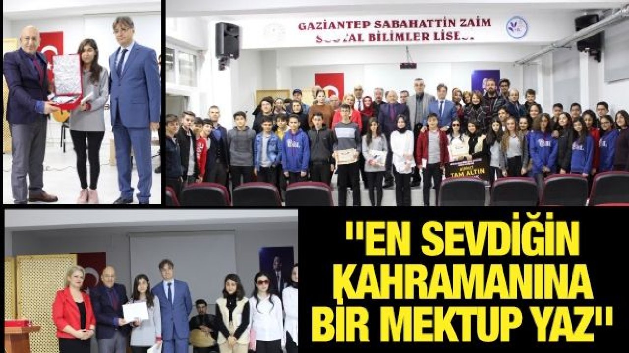 "En Sevdiğin Kahramanına Bir Mektup Yaz"