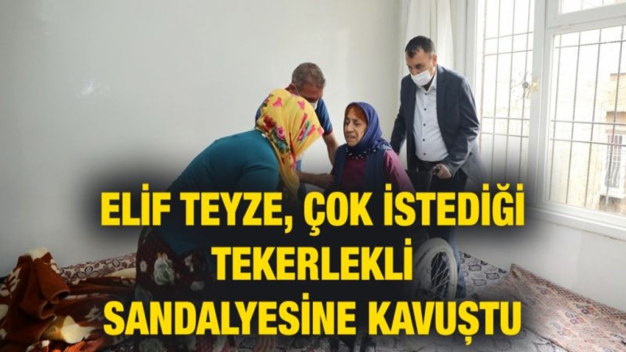 Elif teyze, çok istediği tekerlekli sandalyesine kavuştu...Elif Teyze'den Başkan Fadıloğlu'na Teşekkür