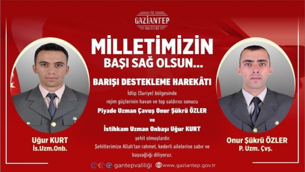 Şehitlerimizin cenaze programı belli oldu