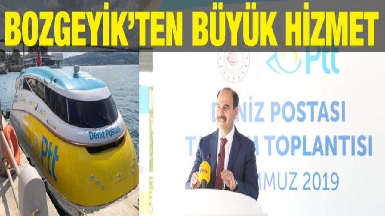 Bozgeyik'ten Büyük Hizmet