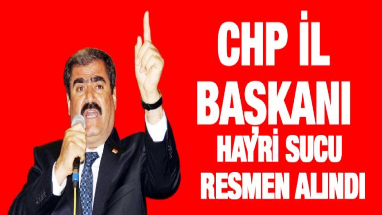 CHP'DE İL BAŞKANI SUCU ŞOKU