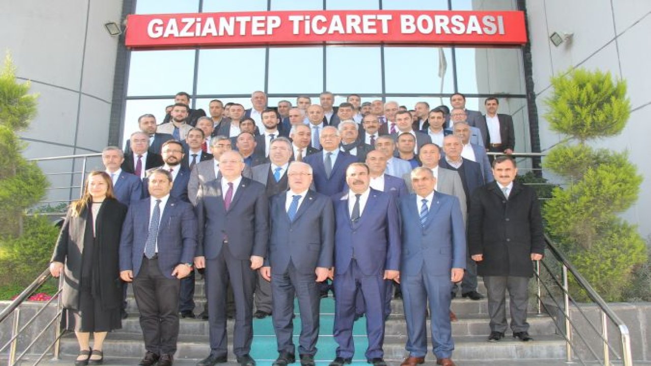 AK PARTİ GAZİANTEP MİLLETVEKİLİ VE BELEDİYE BAŞKANLARINDAN GTB'YE ZİYARET