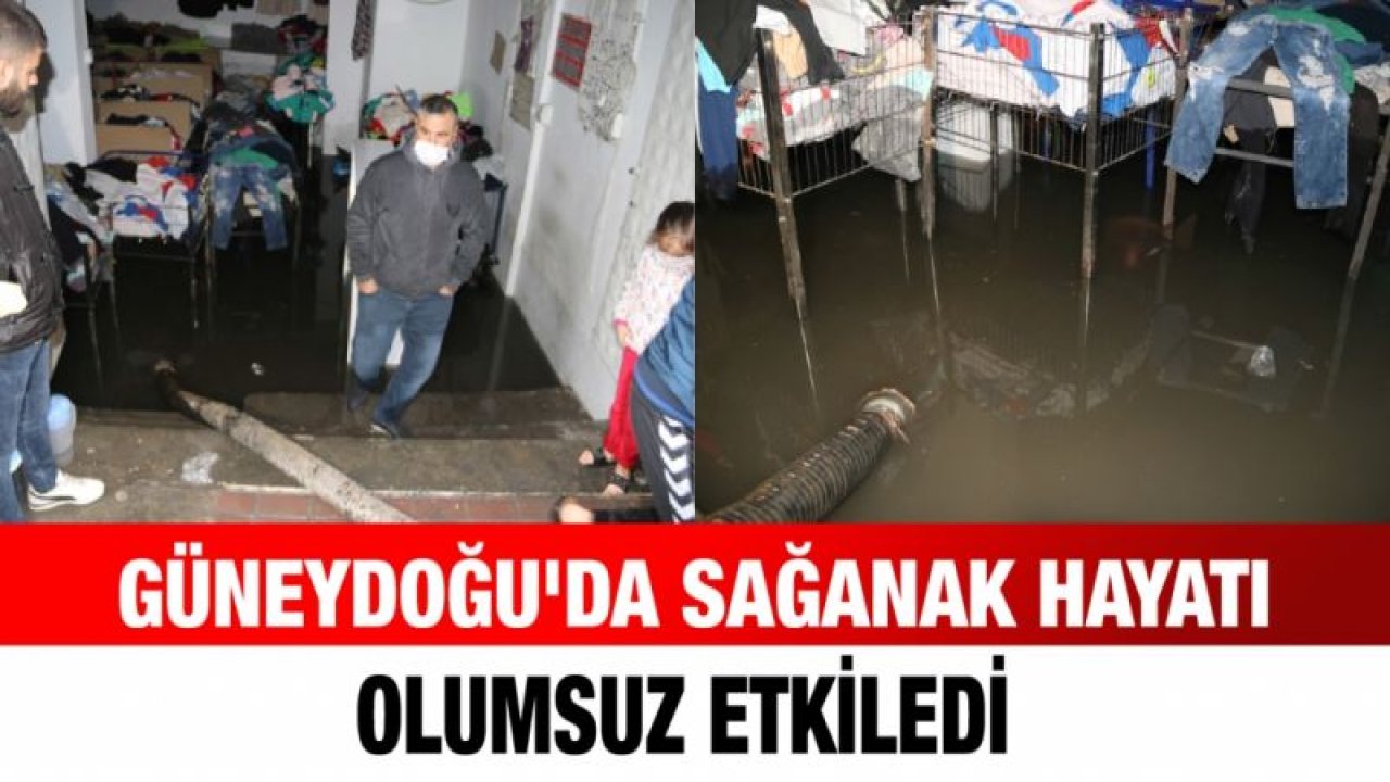 Güneydoğu'da sağanak hayatı olumsuz etkiledi