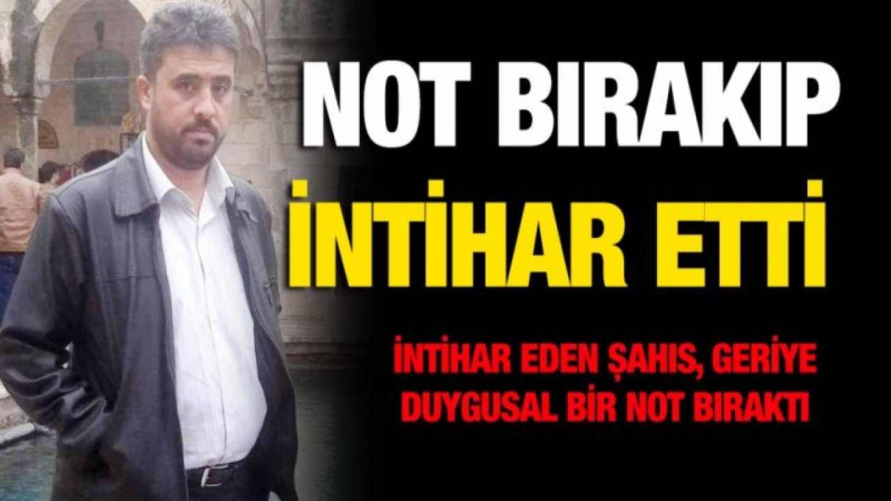 Not bırakıp intihar etti