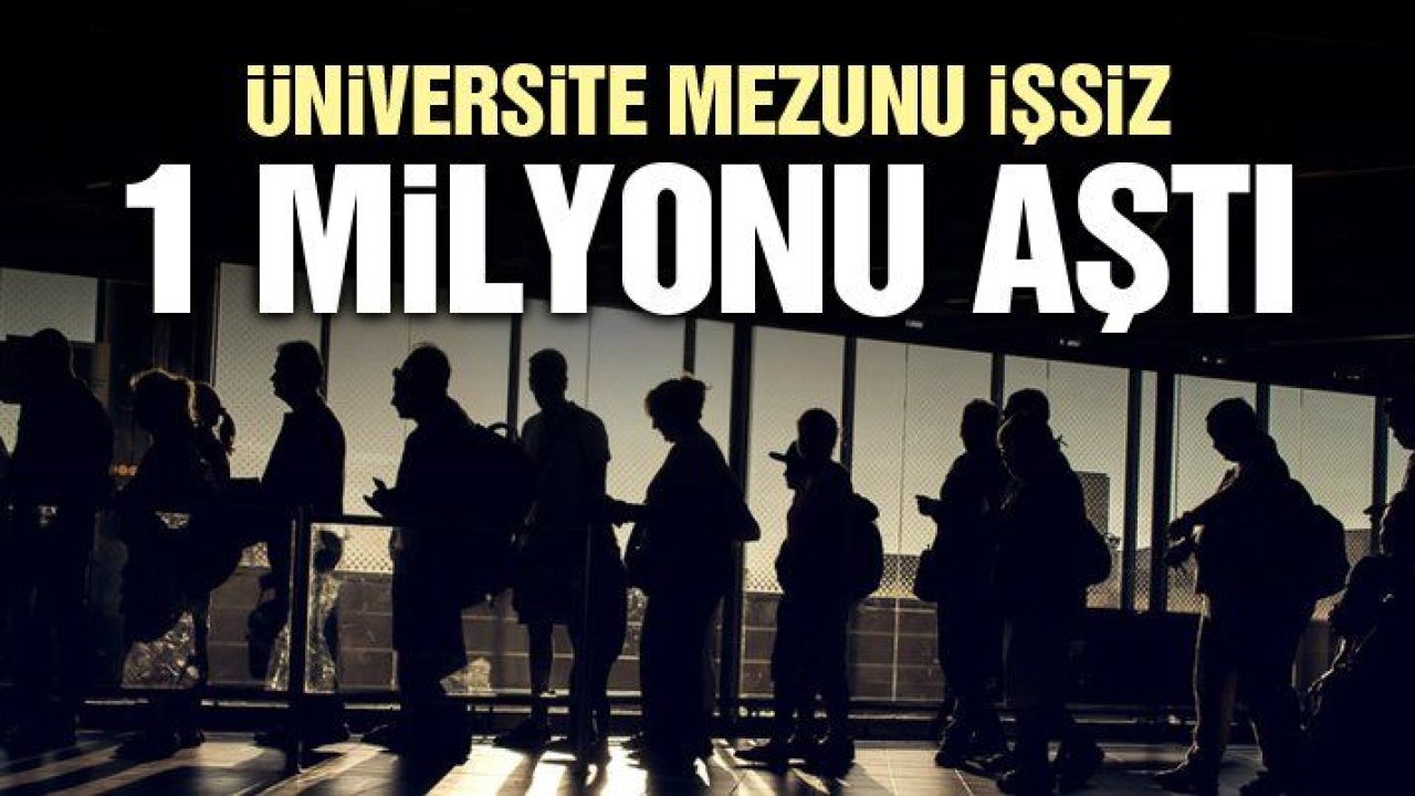 Üniversite mezunu işsiz 1 milyonu aştı