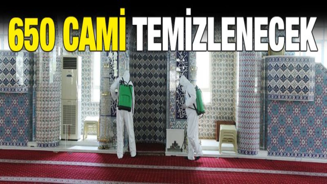 BÜYÜKŞEHİR'DEN RAMAZAN AYI ÖNCESİ CAMİ TEMİZLİĞİ