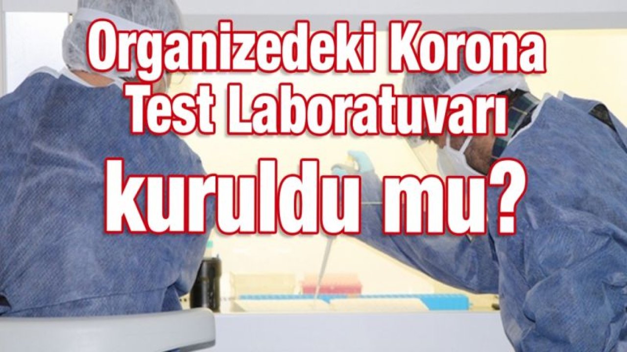 Organizedeki Korona Test Laboratuvarı kuruldu mu?