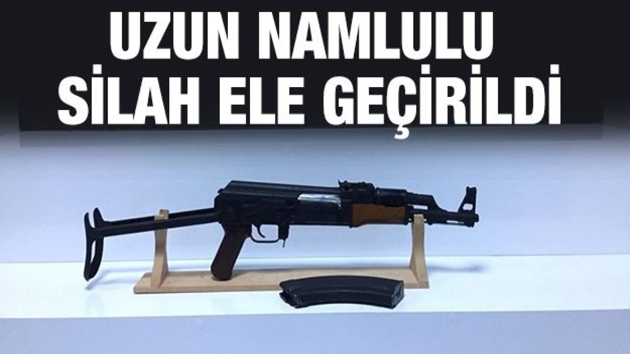 Uzun namlulu silah ele geçirildi