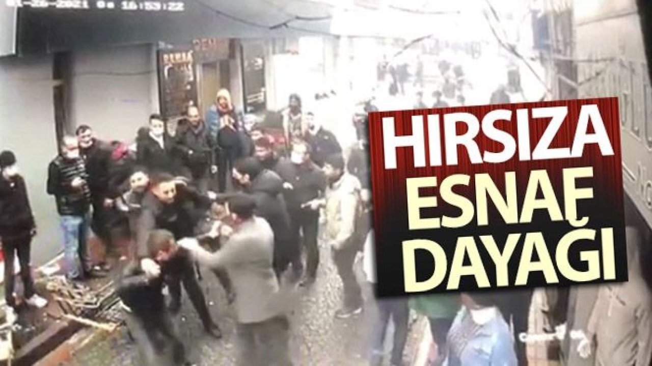 Hırsıza esnaf dayağı