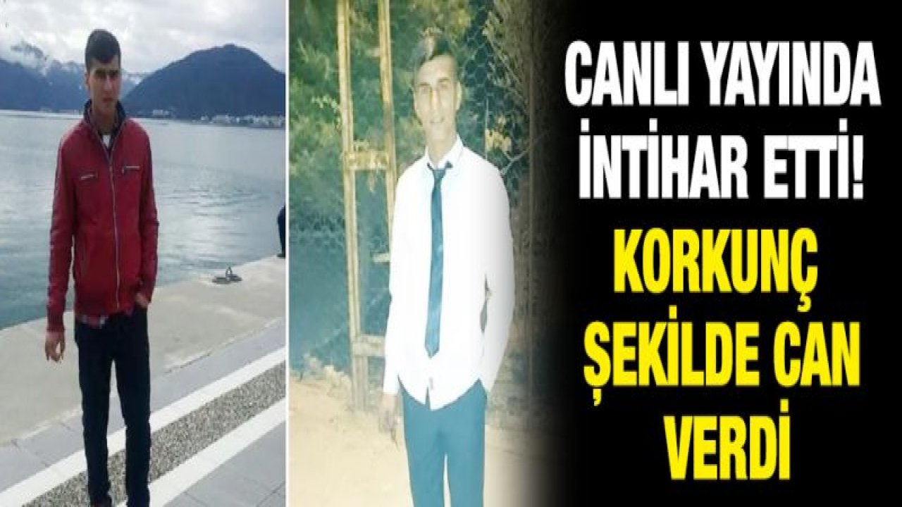 Canlı yayında intihar etti! Korkunç şekilde can verdi