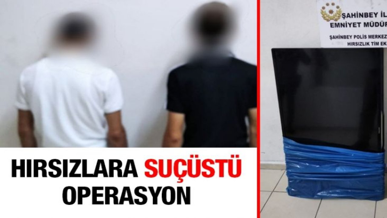 Polislerden hırsızlara suçüstü operasyon