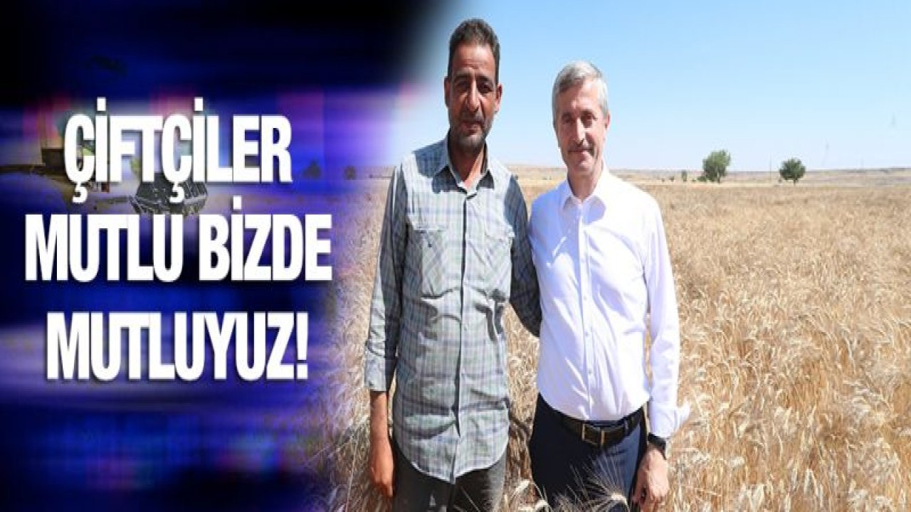 BAŞKAN TAHMAZOĞLU ÇİFTÇİLERİN SEVİNCİNE ORTAK OLDU