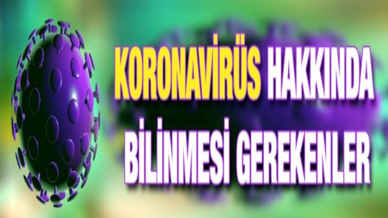 Koronavirüs hakkında bilinmesi gerekenler