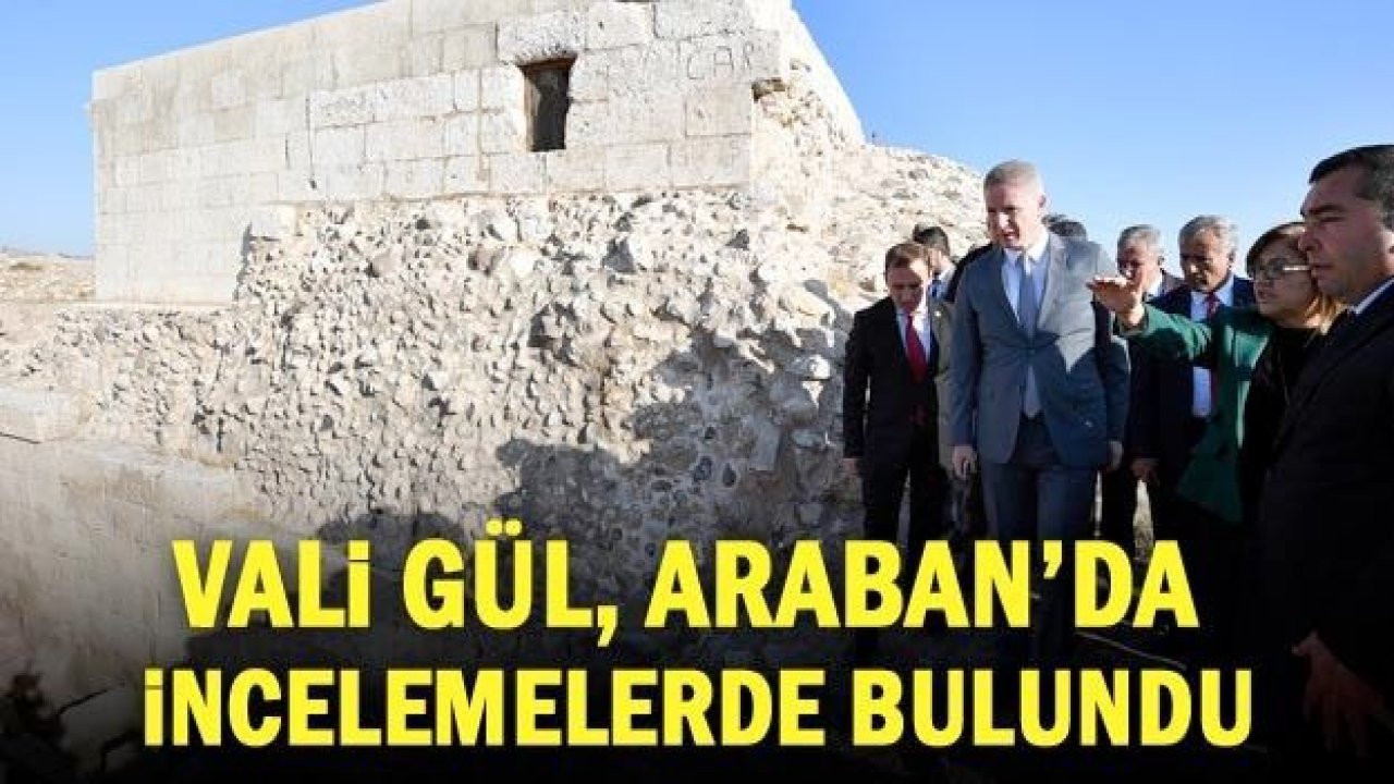 Vali Gül, Araban’da incelemelerde bulundu