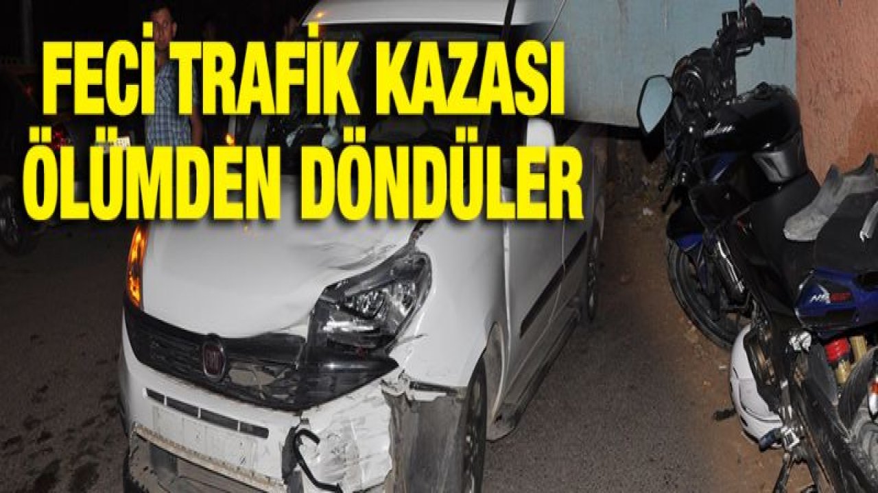 Otomobil ile motosiklet çarpıştı: 2 yaralı