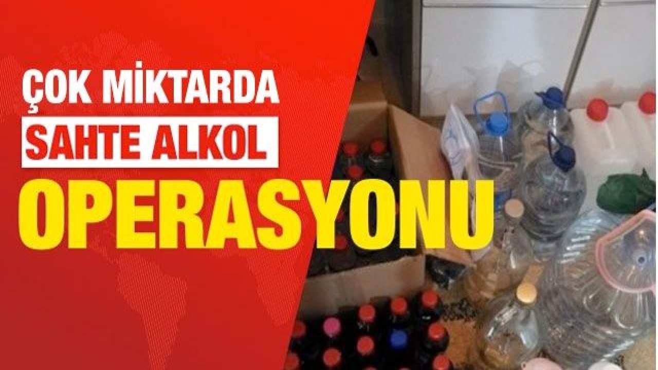 Kilis'te çok miktarda sahte alkol ele geçirildi