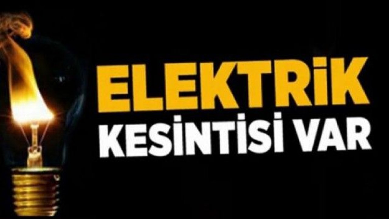 Gaziantep’te elektrik kesintisi