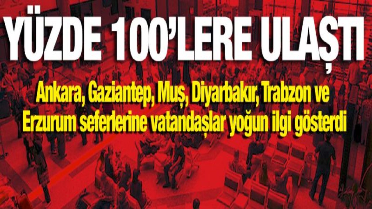 Yenişehir havalimanı Gaziantep'e dolu dolu uçtu