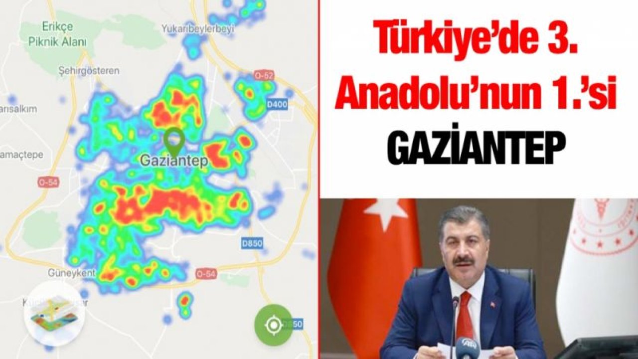 Türkiye’de 3. Anadolu’nun 1.'si Gaziantep