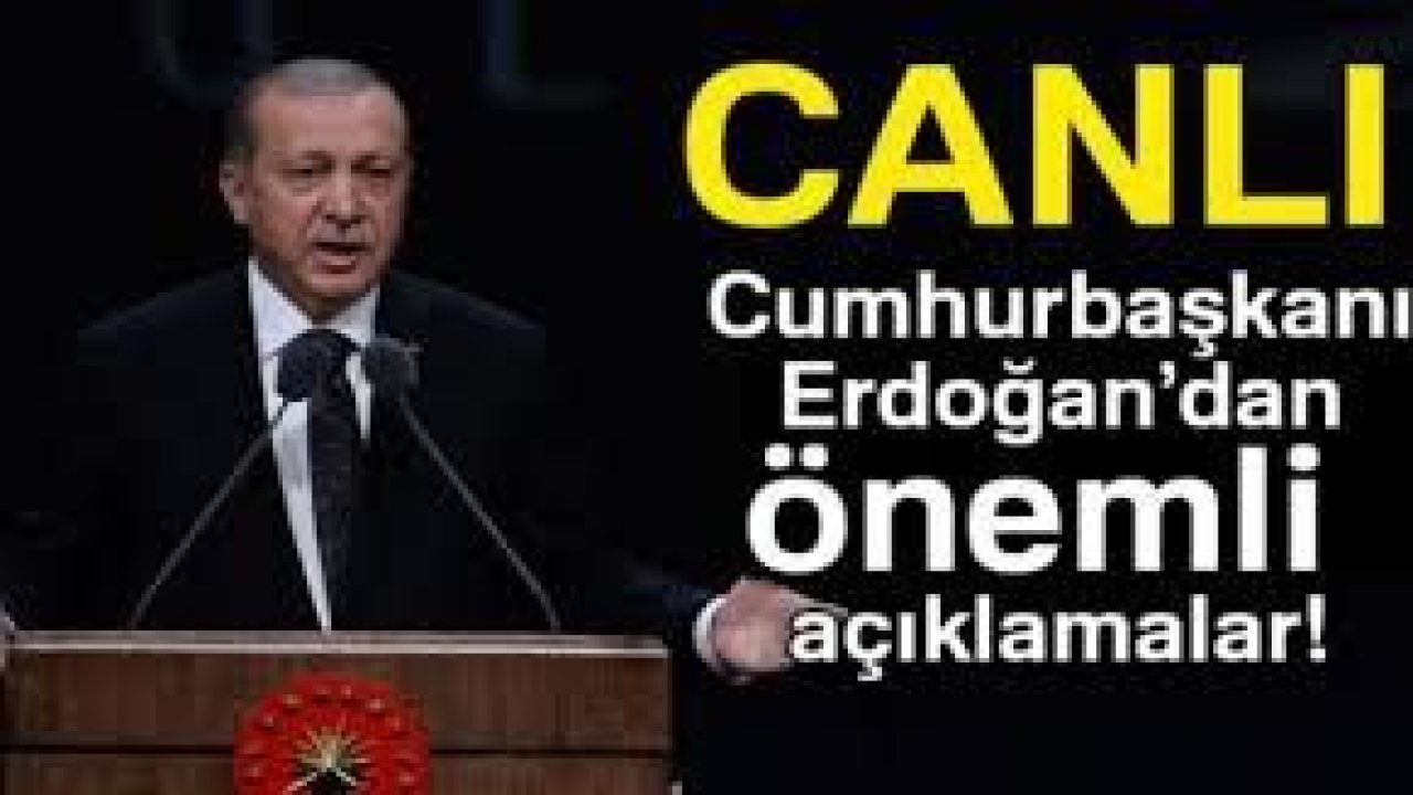 Son Dakika...Video İzle...Canlı Yayın....Cumhurbaşkanı Erdoğan, Cumhurbaşkanlığı Kabine Toplantısının ardından basın toplantısı düzenliyor.